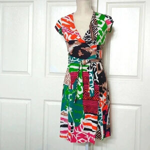 Diane von Furstenberg ‘Vintage’ Jenny Multi Color Silk Wrap Dress